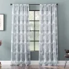 Archaeo Art Deco Curves Linen Blend Window Curtain 1 Archaeo Art Deco Curves Linen Blend Window Curtain -Greenland Home Fashions Shop 5580552 Gray