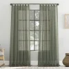 Archaeo Archaeo Burlap Weave Linen Blend Tab Top Window Curtain -Greenland Home Fashions Shop 5580555 Moss Green