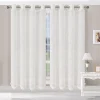 Superior Set Of 2 Shimmer Insulated Thermal Blackout Grommet Window Curtain Panels -Greenland Home Fashions Shop 5615931 Ivory