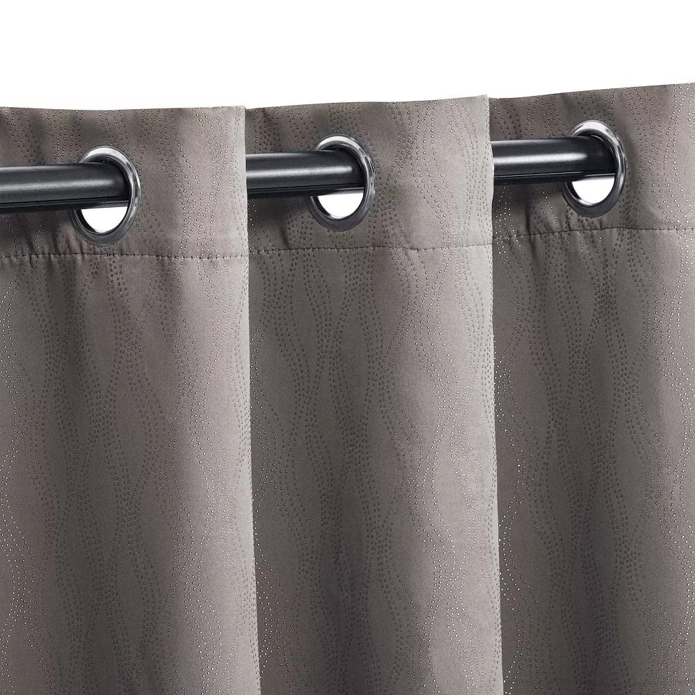Superior Zuri Blackout Grommet Top Set Of 2 Window Curtain Panels 4 Superior Zuri Blackout Grommet Top Set Of 2 Window Curtain Panels - Image 2
