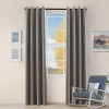 Superior Zuri Blackout Grommet Top Set Of 2 Window Curtain Panels -Greenland Home Fashions Shop 5615933 Charcoal