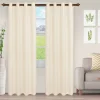 Superior Westview Geometric 2-Pack Jacquard Window Curtain Panels -Greenland Home Fashions Shop 5616887 Ivory