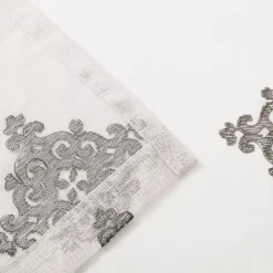 Superior Embroidered Damask Sheer 2-Pack Grommet Window Curtain Panels -Greenland Home Fashions Shop 5622255 ALT2