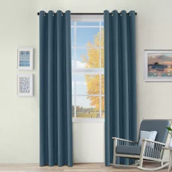 Superior Jaxon Grommet Top Set Of 2 Blackout Window Curtain Panels