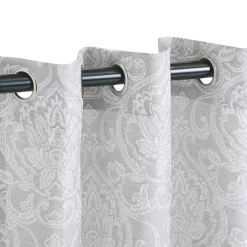 Superior Lotus Jacquard Pair Of 2 Window Curtain Panels -Greenland Home Fashions Shop 5622266 ALT4