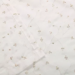 Superior Embroidered Pair Of 2 Delicate Flower Sheer Grommet Window Curtain Panels -Greenland Home Fashions Shop 5622274 ALT2