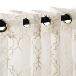Superior Imperial Trellis Thermal Insulated Pair Of 2 Blackout Window Curtain Panels 6 Superior Imperial Trellis Thermal Insulated Pair Of 2 Blackout Window Curtain Panels -Greenland Home Fashions Shop 5622279 ALT4