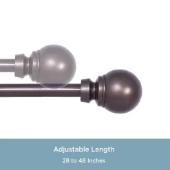 Kenney® Mae 5/8” Standard Decorative Window Curtain Rod -Greenland Home Fashions Shop 5639565 ALT3