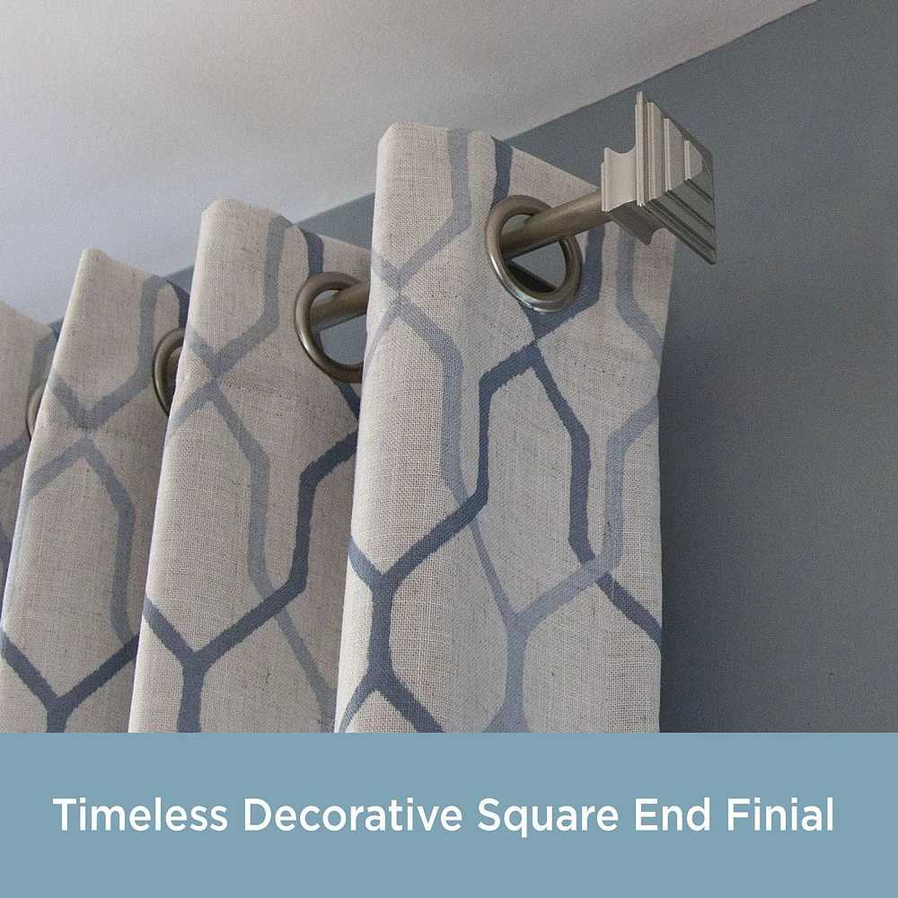 Kenney® Mission ¾” Decorative Bay Window Double Curtain Rod 5 Kenney® Mission ¾” Decorative Bay Window Double Curtain Rod - Image 3