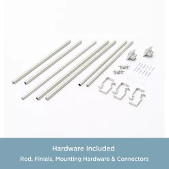 Kenney® Mission ¾” Decorative Bay Window Double Curtain Rod 11 Kenney® Mission ¾” Decorative Bay Window Double Curtain Rod -Greenland Home Fashions Shop 5639584 ALT6