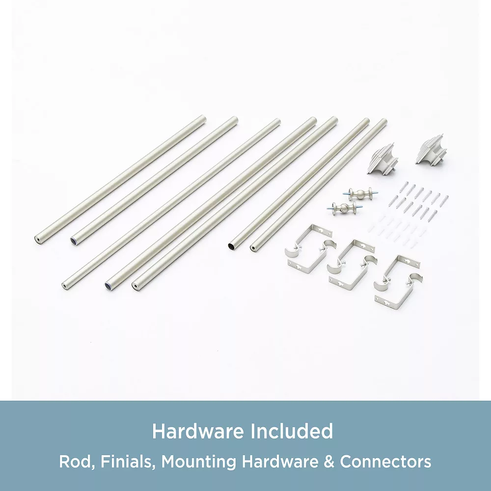 Kenney® Mission ¾” Decorative Bay Window Double Curtain Rod 6 Kenney® Mission ¾” Decorative Bay Window Double Curtain Rod - Image 4