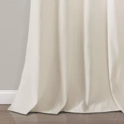 Lush Décor Lush Decor Farmhouse Faux Linen Pair Of 2 Colorblock Pleated Window Curtain Panels -Greenland Home Fashions Shop 5646460 ALT2