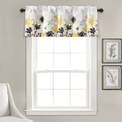 Lush Décor Lush Decor Zuri Flora Light Filtering Valance