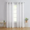 Modern Elements Hannah Grid Waffle Light Filtering Set Of 2 Window Curtain Panels -Greenland Home Fashions Shop 5650292 Gray