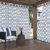 Sun Zero Ria Indoor/Outdoor Trellis Window Curtain -Greenland Home Fashions Shop 5653514 Indigo