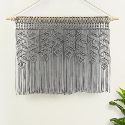 Lush Décor Lush Decor Boho Macrame Leaf Valance -Greenland Home Fashions Shop 5653745 ALT