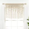 Lush Décor Lush Decor Boho Macrame Leaf Valance -Greenland Home Fashions Shop 5653745 Neutral