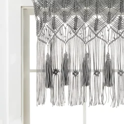 Lush Décor Lush Decor Boho Macrame Tassel Valance -Greenland Home Fashions Shop 5653747 ALT4