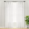 Lush Décor Lush Decor Boho Macrame Leaf Window Curtain Panel -Greenland Home Fashions Shop 5653753 White