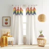 Dream Factory Rainbow Tufted Stripe Set Of 2 Window Curtain Panels 1 Dream Factory Rainbow Tufted Stripe Set Of 2 Window Curtain Panels -Greenland Home Fashions Shop 5667815