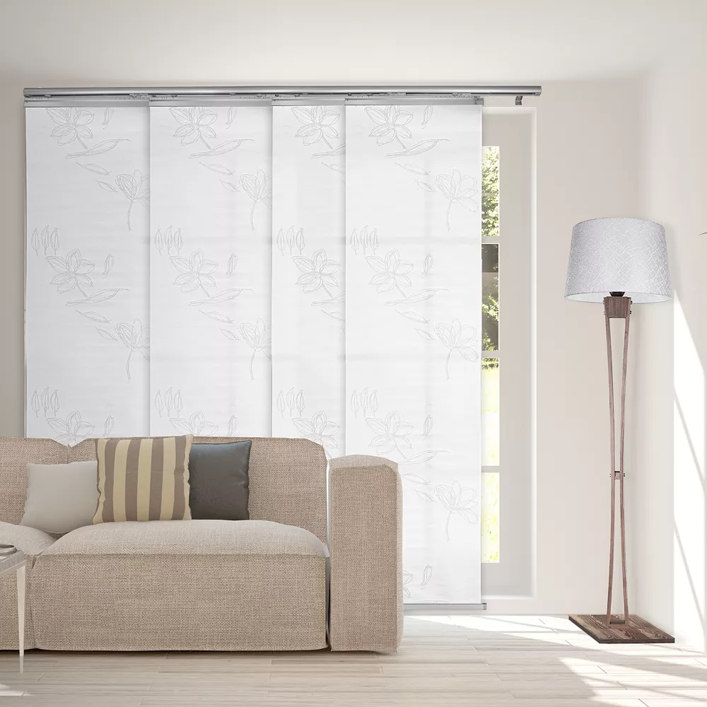 Rod Desyne Lotus 4-Panel Single Rail Panel Track Room Extendable Divider 3 Rod Desyne Lotus 4-Panel Single Rail Panel Track Room Extendable Divider