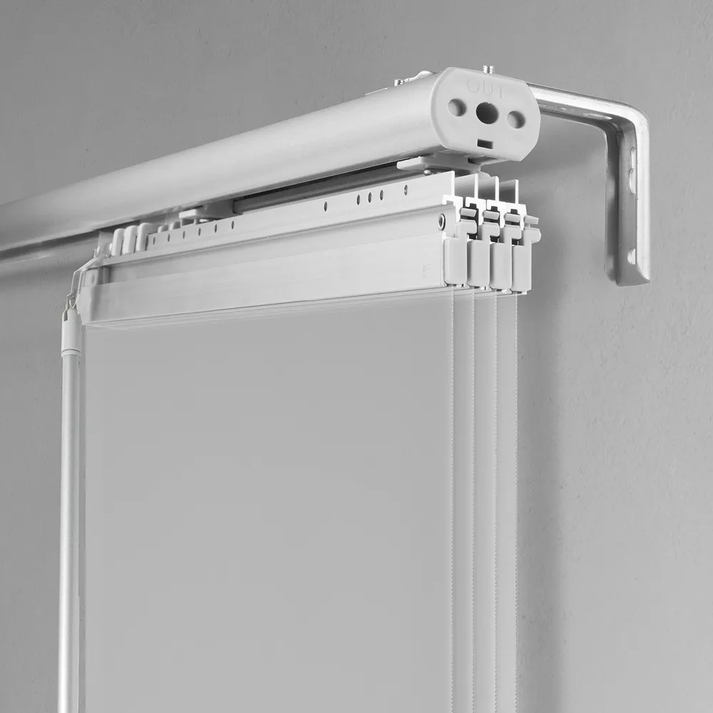 Rod Desyne Winter 4-Panel Single Rail Panel Track Room Extendable Divider 7 Rod Desyne Winter 4-Panel Single Rail Panel Track Room Extendable Divider - Image 5