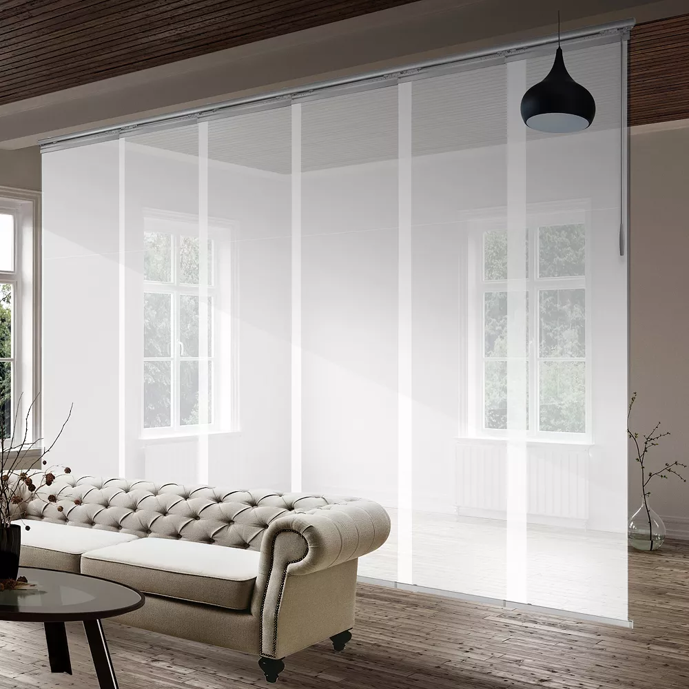 Rod Desyne Winter 6-Panel Single Rail Panel Track Room Extendable Divider 3 Rod Desyne Winter 6-Panel Single Rail Panel Track Room Extendable Divider