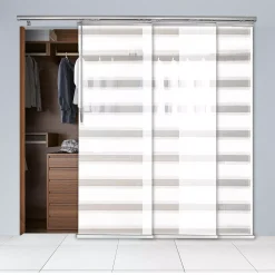 Rod Desyne Macadamia 3-Panel Single Rail Panel Track Room Extendable Divider