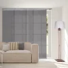 Rod Desyne Woven Gray 4-Panel Single Rail Panel Track Room Extendable Divider -Greenland Home Fashions Shop 5674301