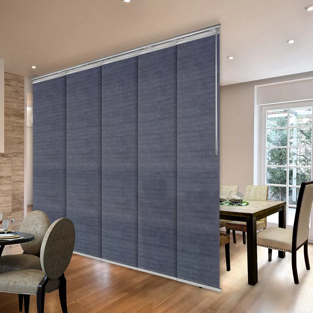 Rod Desyne Spruce 5-Panel Single Rail Panel Track Room Extendable Divider 3 Rod Desyne Spruce 5-Panel Single Rail Panel Track Room Extendable Divider