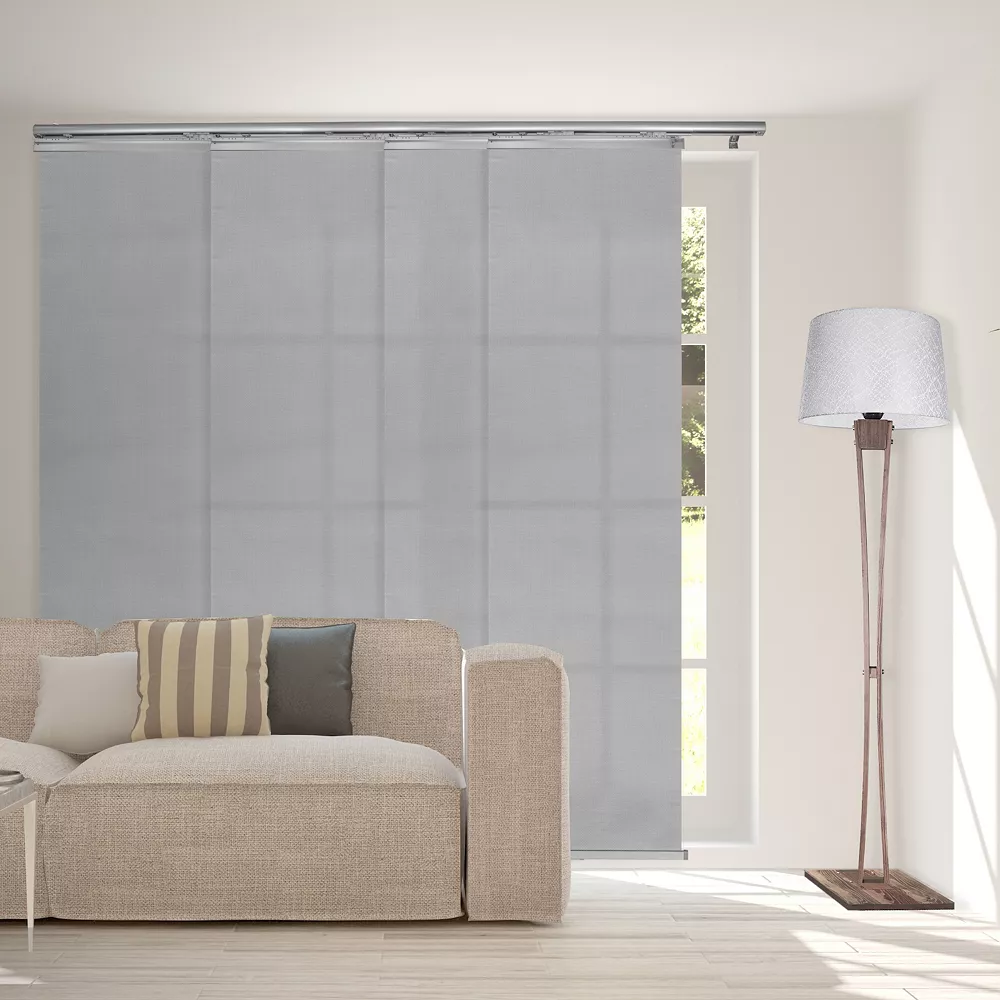 Rod Desyne Embroidered Cadet 4-Panel Single Rail Panel Track Room Extendable Divider 3 Rod Desyne Embroidered Cadet 4-Panel Single Rail Panel Track Room Extendable Divider