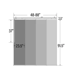 Rod Desyne Embroidered Cadet 4-Panel Single Rail Panel Track Room Extendable Divider 11 Rod Desyne Embroidered Cadet 4-Panel Single Rail Panel Track Room Extendable Divider -Greenland Home Fashions Shop 5674334 ALT3