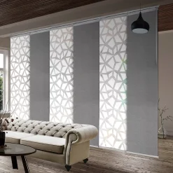 Rod Desyne 6-Panel Single Rail Panel Track Room Extendable Divider