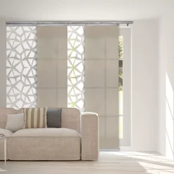 Rod Desyne 4-Panel Single Rail Panel Track Room Extendable Divider