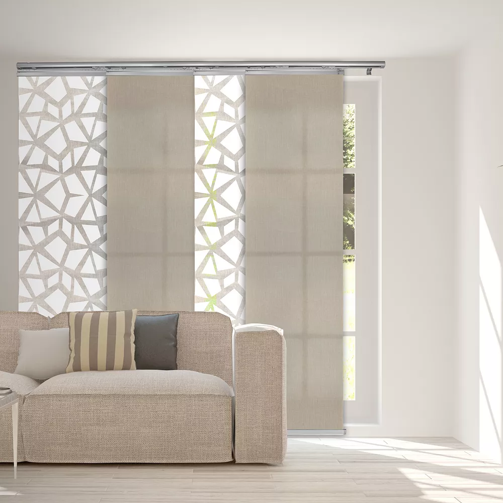 Rod Desyne 4-Panel Single Rail Panel Track Room Extendable Divider 3 Rod Desyne 4-Panel Single Rail Panel Track Room Extendable Divider