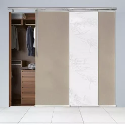 Rod Desyne 3-Panel Single Rail Panel Track Room Extendable Divider