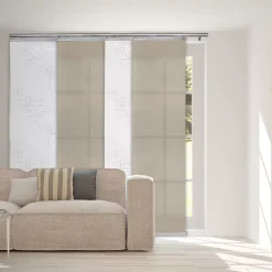 Rod Desyne 4-Panel Single Rail Panel Track Room Extendable Divider