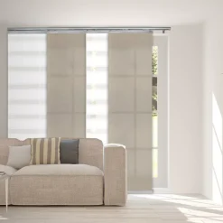 Rod Desyne 4-Panel Single Rail Panel Track Room Extendable Divider