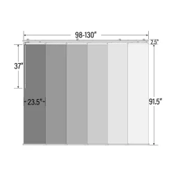 Rod Desyne 6-Panel Single Rail Panel Track Room Extendable Divider 12 Rod Desyne 6-Panel Single Rail Panel Track Room Extendable Divider -Greenland Home Fashions Shop 5674403 ALT4