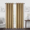 Regal Home 2 Solid Faux Silk Window Curtain Panels 1 Regal Home 2 Solid Faux Silk Window Curtain Panels -Greenland Home Fashions Shop 5708891 Gold
