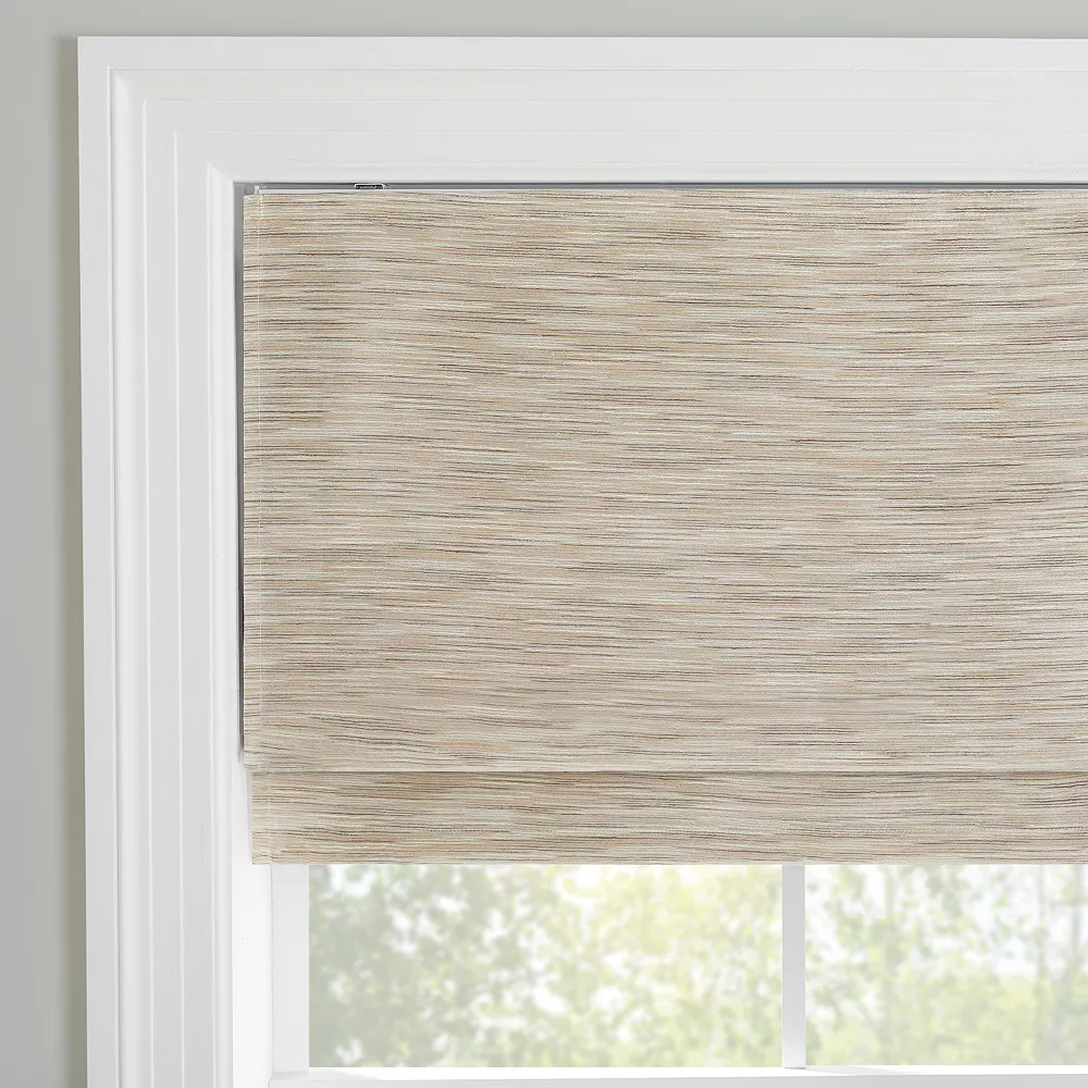 Eclipse Dylan 100% Blackout Marbled Cordless Roman Shade 64" Length 4 Eclipse Dylan 100% Blackout Marbled Cordless Roman Shade 64" Length - Image 2