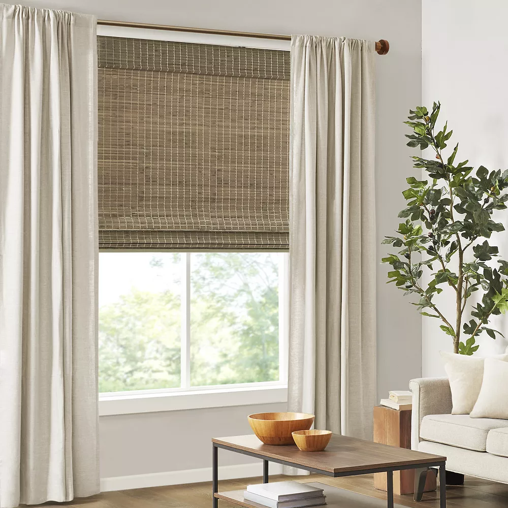 Madison Park Lyndon Bamboo Light Filtering Cordless Roman Shade 3 Madison Park Lyndon Bamboo Light Filtering Cordless Roman Shade