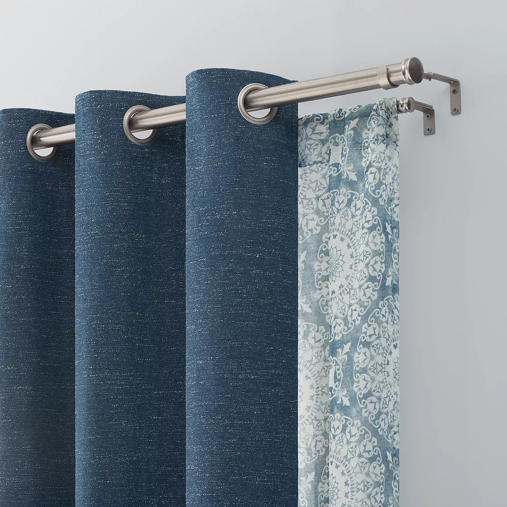 The Big One® Blackout Daxton With Gemology Sheer 4-pack Of Window Curtain Panels 4 The Big One® Blackout Daxton With Gemology Sheer 4-pack Of Window Curtain Panels - Image 2