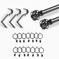 Eff Modern Orb Extendable Metal Rod Set 11 Eff Modern Orb Extendable Metal Rod Set -Greenland Home Fashions Shop 5747218 ALT4