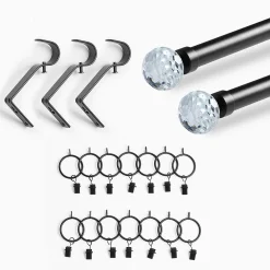 Eff Glass Sphere Prism Extendable Metal Rod Set -Greenland Home Fashions Shop 5747232 ALT4