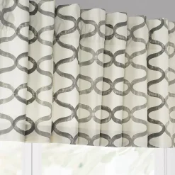 EFF Illusions Printed Cotton Window Valance, 50" X 19", Illusions Silver Gray 9 EFF Illusions Printed Cotton Window Valance, 50" X 19", Illusions Silver Gray -Greenland Home Fashions Shop 5750827 ALT2