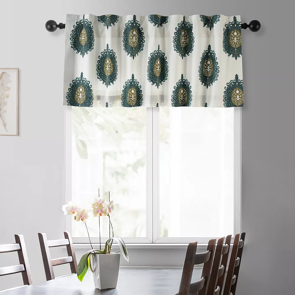 EFF Mayan Printed Cotton Window Valance, 50" X 19" 7 EFF Mayan Printed Cotton Window Valance, 50" X 19" - Image 5
