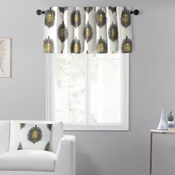 EFF Mayan Printed Cotton Window Valance, 50" X 19"