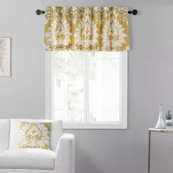 EFF Lacuna Printed Cotton Window Valance, 50" X 19", Lacuna Sun
