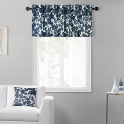 EFF Fleur Printed Cotton Window Valance, 50" X 19"